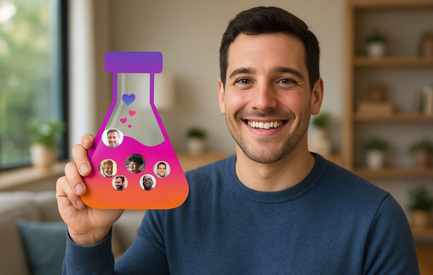 Gay couple sharing a meaningful moment together